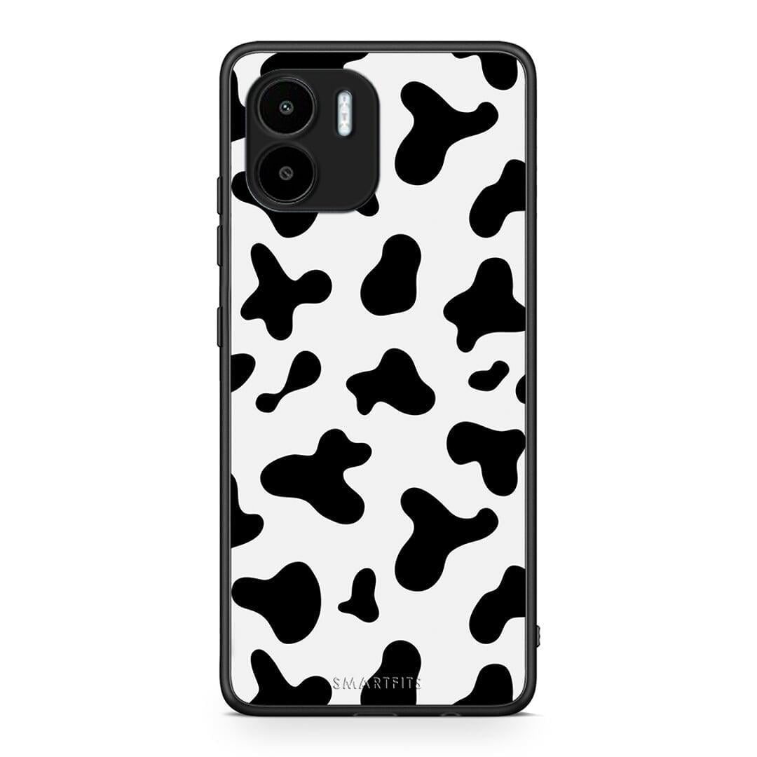 Θήκη Xiaomi Redmi A1 / A2 Cow Print από τη Smartfits με σχέδιο στο πίσω μέρος και μαύρο περίβλημα | Xiaomi Redmi A1 / A2 Cow Print Case with Colorful Back and Black Bezels