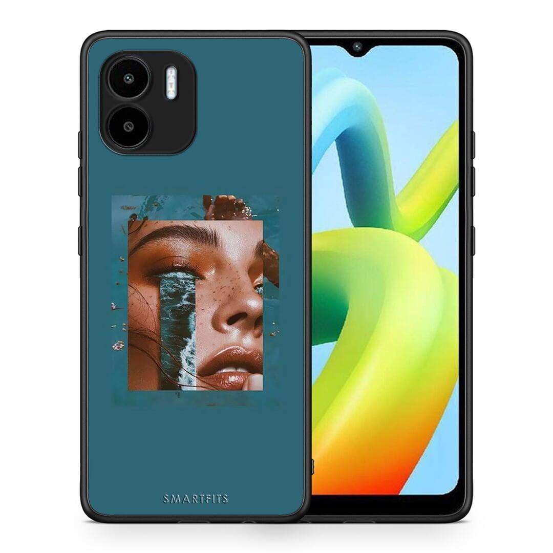 Θήκη Xiaomi Redmi A1 / A2 Cry An Ocean από τη Smartfits με σχέδιο στο πίσω μέρος και μαύρο περίβλημα | Xiaomi Redmi A1 / A2 Cry An Ocean Case with Colorful Back and Black Bezels