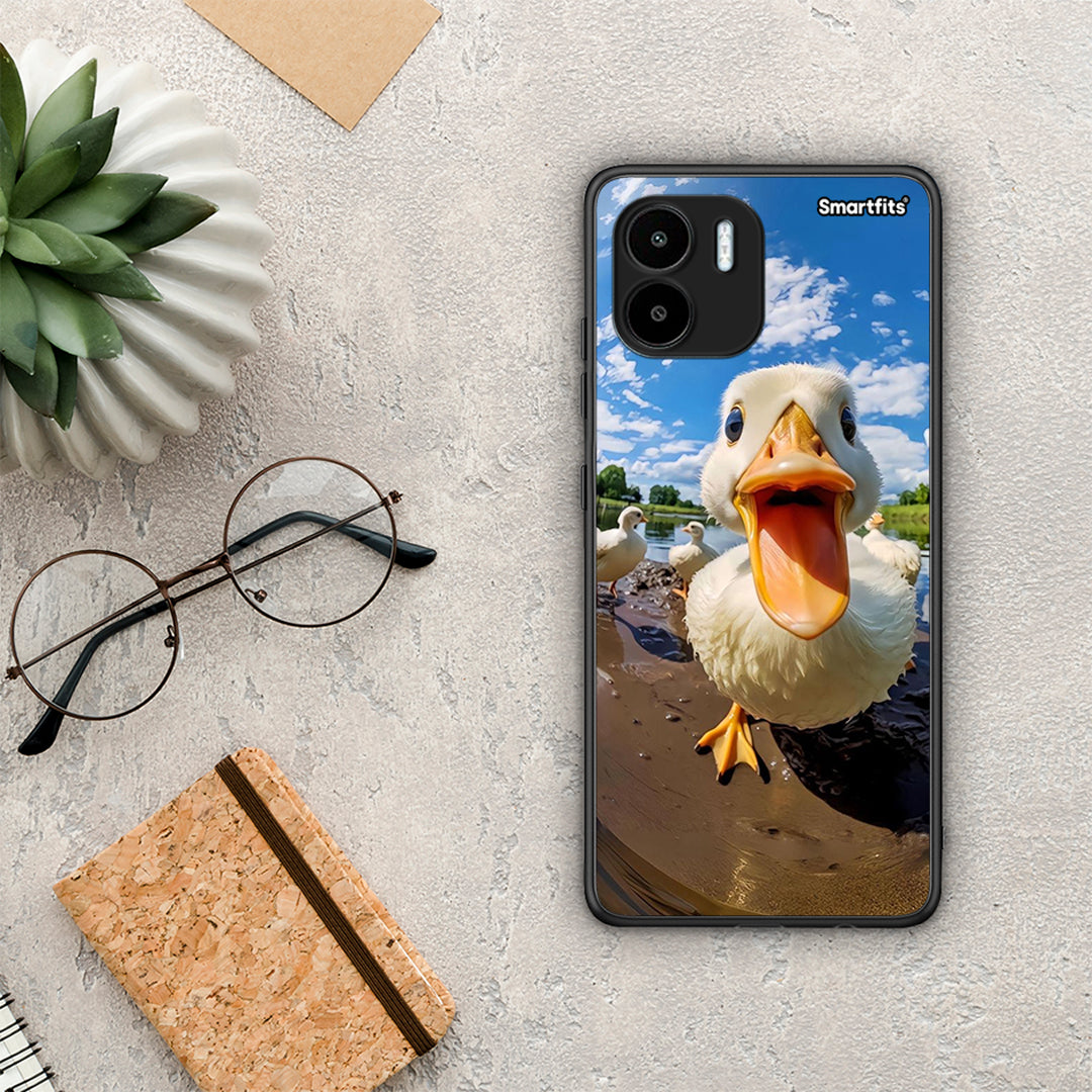 Θήκη Xiaomi Redmi A1 / A2 Duck Face από τη Smartfits με σχέδιο στο πίσω μέρος και μαύρο περίβλημα | Xiaomi Redmi A1 / A2 Duck Face Case with Colorful Back and Black Bezels