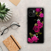 Thumbnail for Θήκη Xiaomi Redmi A1 / A2 Flower Red Roses από τη Smartfits με σχέδιο στο πίσω μέρος και μαύρο περίβλημα | Xiaomi Redmi A1 / A2 Flower Red Roses Case with Colorful Back and Black Bezels