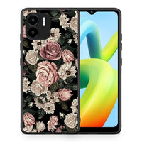 Thumbnail for Θήκη Xiaomi Redmi A1 / A2 Flower Wild Roses από τη Smartfits με σχέδιο στο πίσω μέρος και μαύρο περίβλημα | Xiaomi Redmi A1 / A2 Flower Wild Roses Case with Colorful Back and Black Bezels