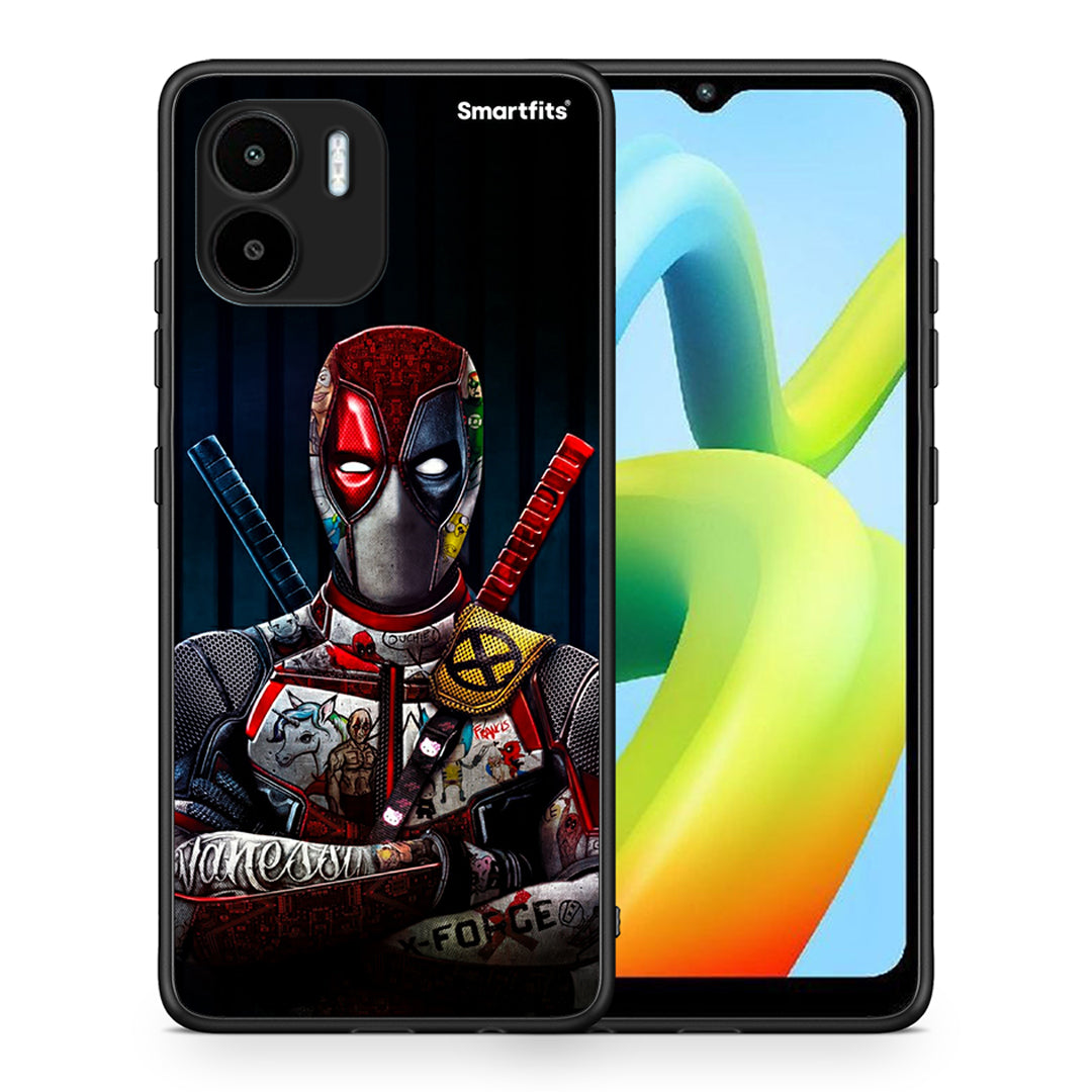 Θήκη Xiaomi Redmi A1 / A2 Funny Guy από τη Smartfits με σχέδιο στο πίσω μέρος και μαύρο περίβλημα | Xiaomi Redmi A1 / A2 Funny Guy Case with Colorful Back and Black Bezels