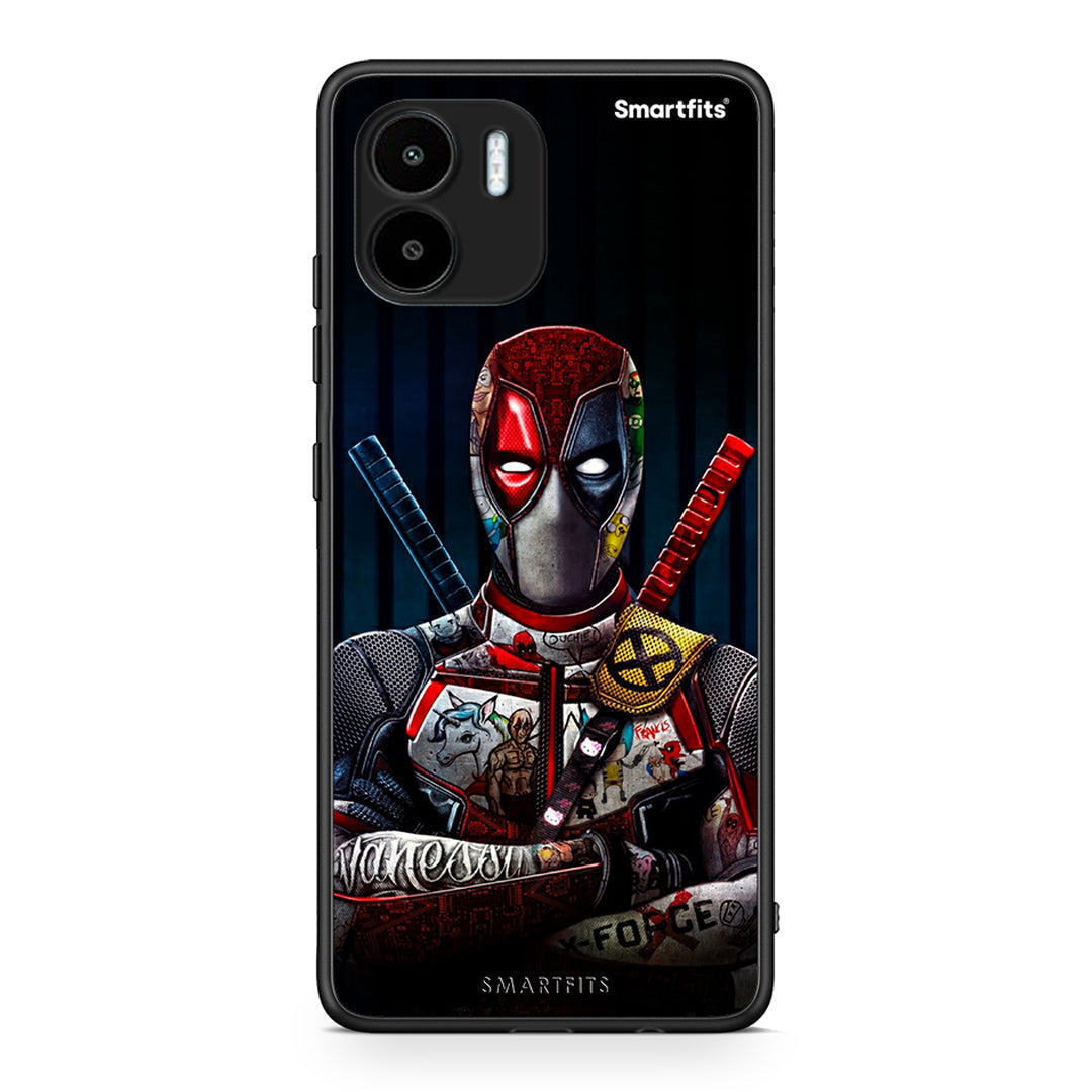 Θήκη Xiaomi Redmi A1 / A2 Funny Guy από τη Smartfits με σχέδιο στο πίσω μέρος και μαύρο περίβλημα | Xiaomi Redmi A1 / A2 Funny Guy Case with Colorful Back and Black Bezels