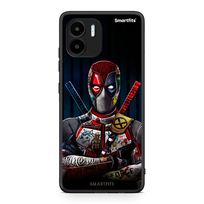 Θήκη Xiaomi Redmi A1 / A2 Funny Guy από τη Smartfits με σχέδιο στο πίσω μέρος και μαύρο περίβλημα | Xiaomi Redmi A1 / A2 Funny Guy Case with Colorful Back and Black Bezels