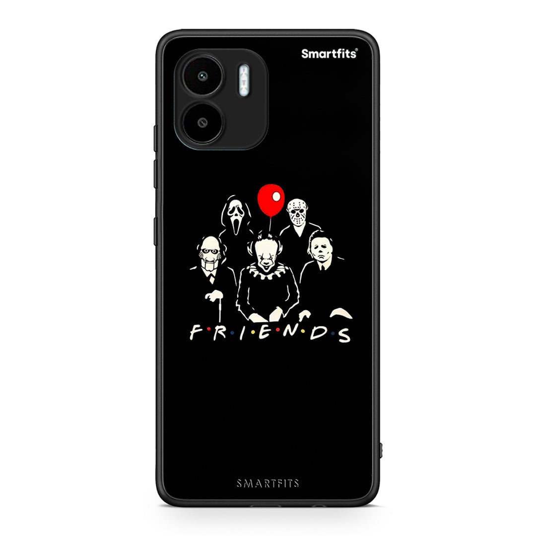 Θήκη Xiaomi Redmi A1 / A2 Halloween Friends από τη Smartfits με σχέδιο στο πίσω μέρος και μαύρο περίβλημα | Xiaomi Redmi A1 / A2 Halloween Friends Case with Colorful Back and Black Bezels