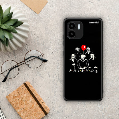 Θήκη Xiaomi Redmi A1 / A2 Halloween Friends από τη Smartfits με σχέδιο στο πίσω μέρος και μαύρο περίβλημα | Xiaomi Redmi A1 / A2 Halloween Friends Case with Colorful Back and Black Bezels