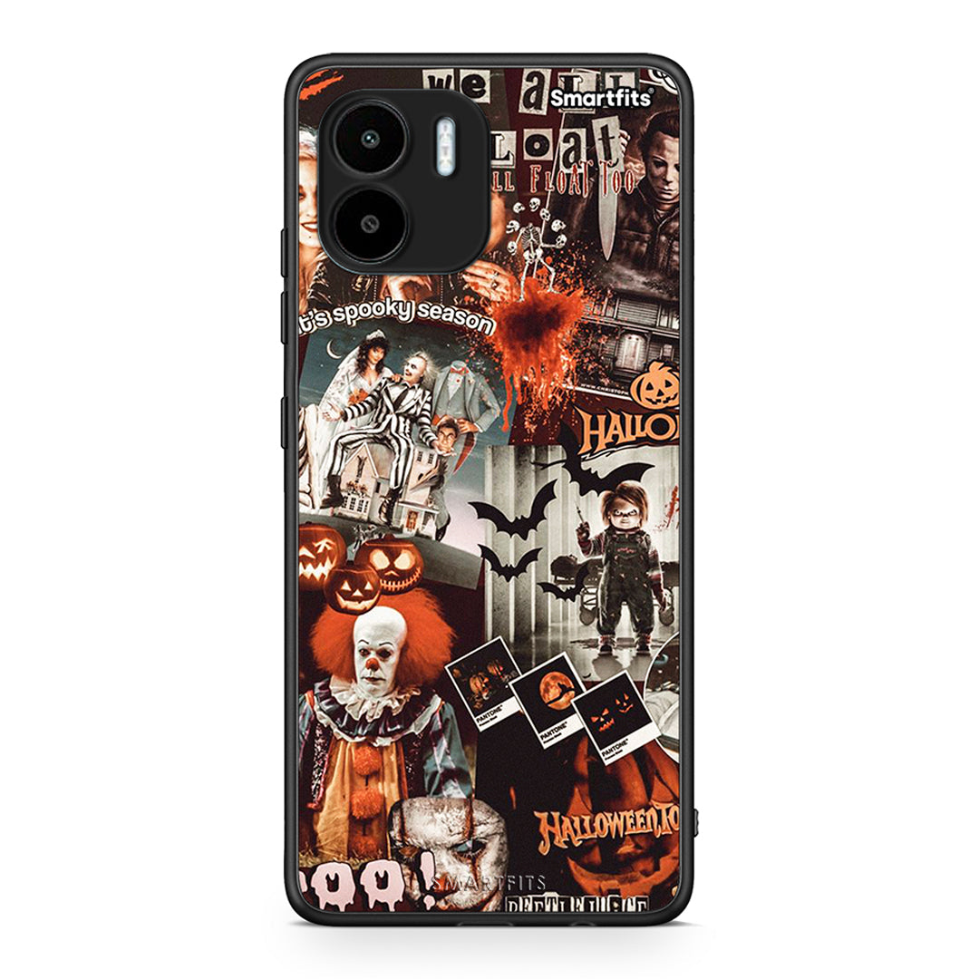 Θήκη Xiaomi Redmi A1 / A2 Halloween Spooky Season από τη Smartfits με σχέδιο στο πίσω μέρος και μαύρο περίβλημα | Xiaomi Redmi A1 / A2 Halloween Spooky Season Case with Colorful Back and Black Bezels