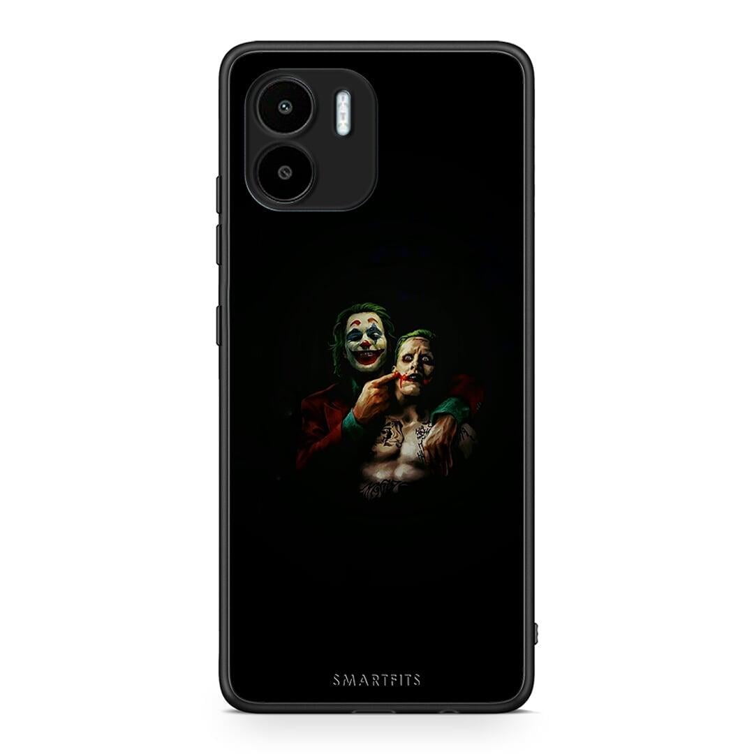 Θήκη Xiaomi Redmi A1 / A2 Hero Clown από τη Smartfits με σχέδιο στο πίσω μέρος και μαύρο περίβλημα | Xiaomi Redmi A1 / A2 Hero Clown Case with Colorful Back and Black Bezels