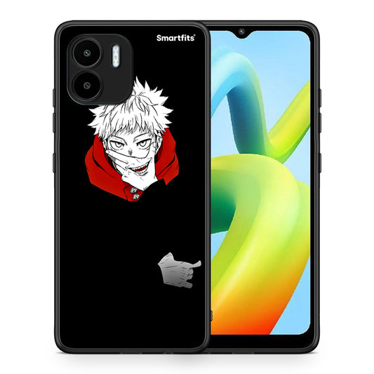 Θήκη Xiaomi Redmi A1 / A2 Itadori Anime από τη Smartfits με σχέδιο στο πίσω μέρος και μαύρο περίβλημα | Xiaomi Redmi A1 / A2 Itadori Anime Case with Colorful Back and Black Bezels