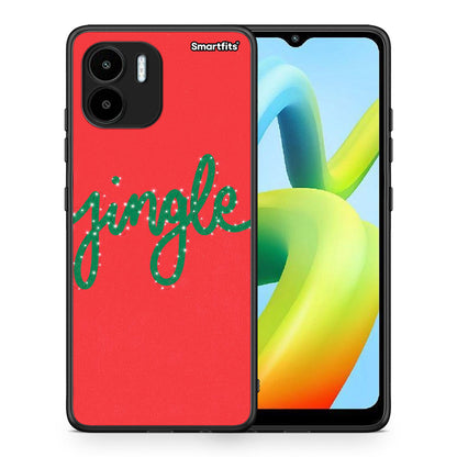 Θήκη Xiaomi Redmi A1 / A2 Jingle Xmas από τη Smartfits με σχέδιο στο πίσω μέρος και μαύρο περίβλημα | Xiaomi Redmi A1 / A2 Jingle Xmas Case with Colorful Back and Black Bezels