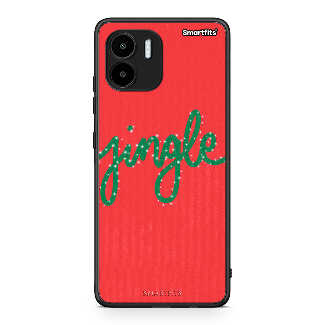 Θήκη Xiaomi Redmi A1 / A2 Jingle Xmas από τη Smartfits με σχέδιο στο πίσω μέρος και μαύρο περίβλημα | Xiaomi Redmi A1 / A2 Jingle Xmas Case with Colorful Back and Black Bezels