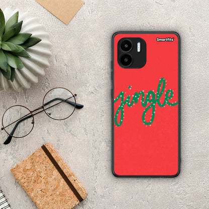 Θήκη Xiaomi Redmi A1 / A2 Jingle Xmas από τη Smartfits με σχέδιο στο πίσω μέρος και μαύρο περίβλημα | Xiaomi Redmi A1 / A2 Jingle Xmas Case with Colorful Back and Black Bezels