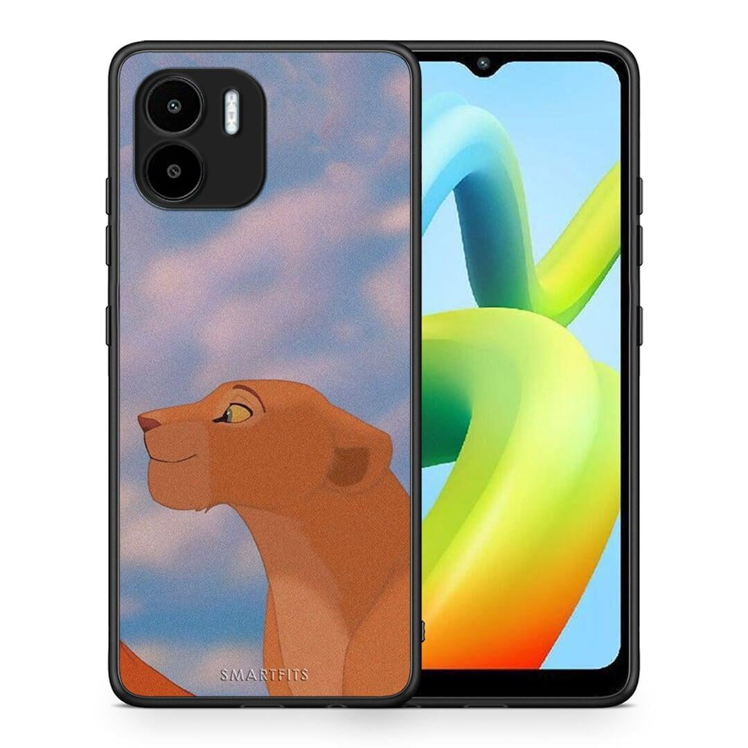 Θήκη Xiaomi Redmi A1 / A2 Lion Love 2 από τη Smartfits με σχέδιο στο πίσω μέρος και μαύρο περίβλημα | Xiaomi Redmi A1 / A2 Lion Love 2 Case with Colorful Back and Black Bezels