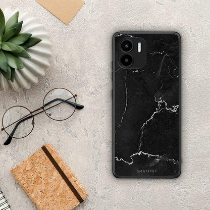 Θήκη Xiaomi Redmi A1 / A2 Marble Black από τη Smartfits με σχέδιο στο πίσω μέρος και μαύρο περίβλημα | Xiaomi Redmi A1 / A2 Marble Black Case with Colorful Back and Black Bezels