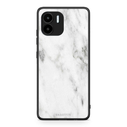 Θήκη Xiaomi Redmi A1 / A2 Marble White από τη Smartfits με σχέδιο στο πίσω μέρος και μαύρο περίβλημα | Xiaomi Redmi A1 / A2 Marble White Case with Colorful Back and Black Bezels