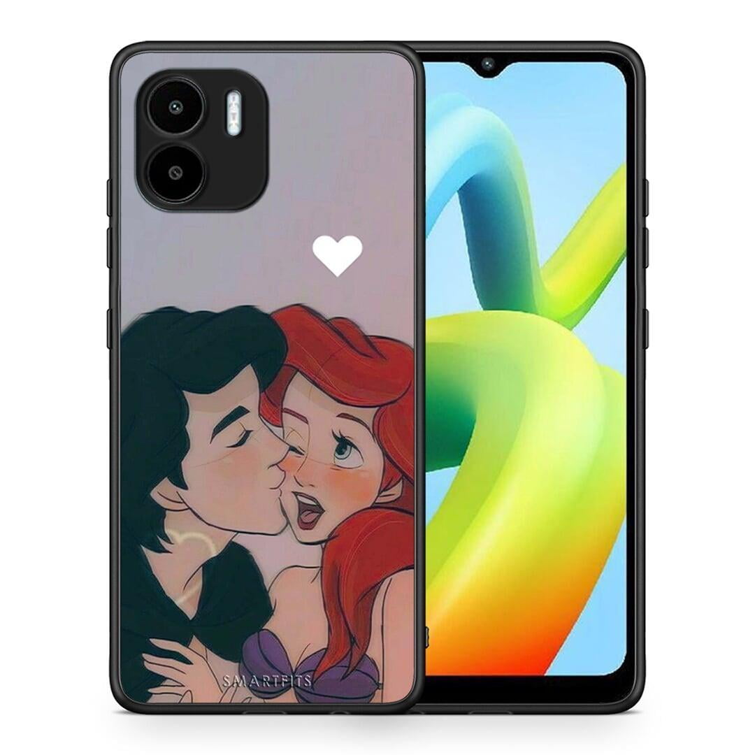 Θήκη Xiaomi Redmi A1 / A2 Mermaid Couple από τη Smartfits με σχέδιο στο πίσω μέρος και μαύρο περίβλημα | Xiaomi Redmi A1 / A2 Mermaid Couple Case with Colorful Back and Black Bezels