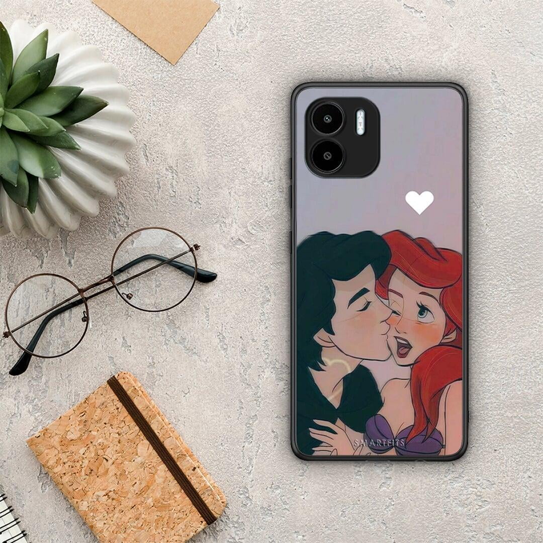 Θήκη Xiaomi Redmi A1 / A2 Mermaid Couple από τη Smartfits με σχέδιο στο πίσω μέρος και μαύρο περίβλημα | Xiaomi Redmi A1 / A2 Mermaid Couple Case with Colorful Back and Black Bezels