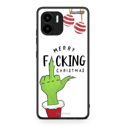 Θήκη Xiaomi Redmi A1 / A2 Merry F Xmas από τη Smartfits με σχέδιο στο πίσω μέρος και μαύρο περίβλημα | Xiaomi Redmi A1 / A2 Merry F Xmas Case with Colorful Back and Black Bezels