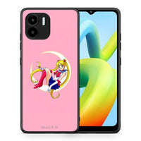 Thumbnail for Θήκη Xiaomi Redmi A1 / A2 Moon Girl από τη Smartfits με σχέδιο στο πίσω μέρος και μαύρο περίβλημα | Xiaomi Redmi A1 / A2 Moon Girl Case with Colorful Back and Black Bezels