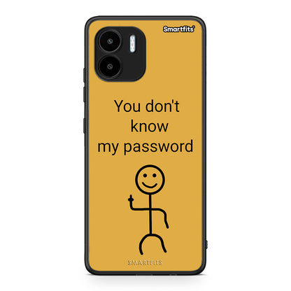 Θήκη Xiaomi Redmi A1 / A2 My Password από τη Smartfits με σχέδιο στο πίσω μέρος και μαύρο περίβλημα | Xiaomi Redmi A1 / A2 My Password Case with Colorful Back and Black Bezels