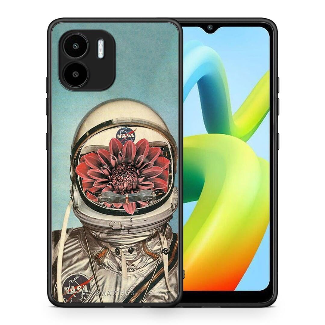 Θήκη Xiaomi Redmi A1 / A2 Nasa Bloom από τη Smartfits με σχέδιο στο πίσω μέρος και μαύρο περίβλημα | Xiaomi Redmi A1 / A2 Nasa Bloom Case with Colorful Back and Black Bezels