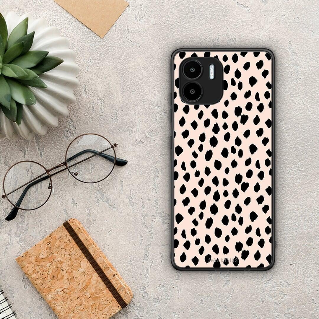 Θήκη Xiaomi Redmi A1 / A2 New Polka Dots από τη Smartfits με σχέδιο στο πίσω μέρος και μαύρο περίβλημα | Xiaomi Redmi A1 / A2 New Polka Dots Case with Colorful Back and Black Bezels