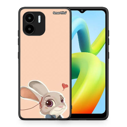 Θήκη Xiaomi Redmi A1 / A2 Nick Wilde And Judy Hopps Love 2 από τη Smartfits με σχέδιο στο πίσω μέρος και μαύρο περίβλημα | Xiaomi Redmi A1 / A2 Nick Wilde And Judy Hopps Love 2 Case with Colorful Back and Black Bezels