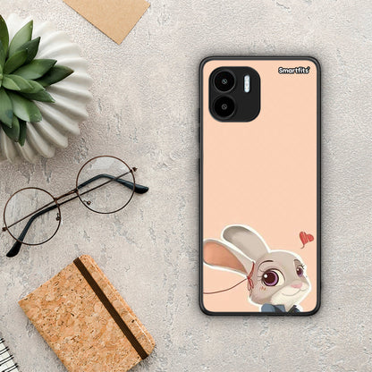 Θήκη Xiaomi Redmi A1 / A2 Nick Wilde And Judy Hopps Love 2 από τη Smartfits με σχέδιο στο πίσω μέρος και μαύρο περίβλημα | Xiaomi Redmi A1 / A2 Nick Wilde And Judy Hopps Love 2 Case with Colorful Back and Black Bezels