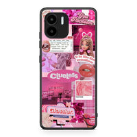 Thumbnail for Θήκη Xiaomi Redmi A1 / A2 Pink Love από τη Smartfits με σχέδιο στο πίσω μέρος και μαύρο περίβλημα | Xiaomi Redmi A1 / A2 Pink Love Case with Colorful Back and Black Bezels