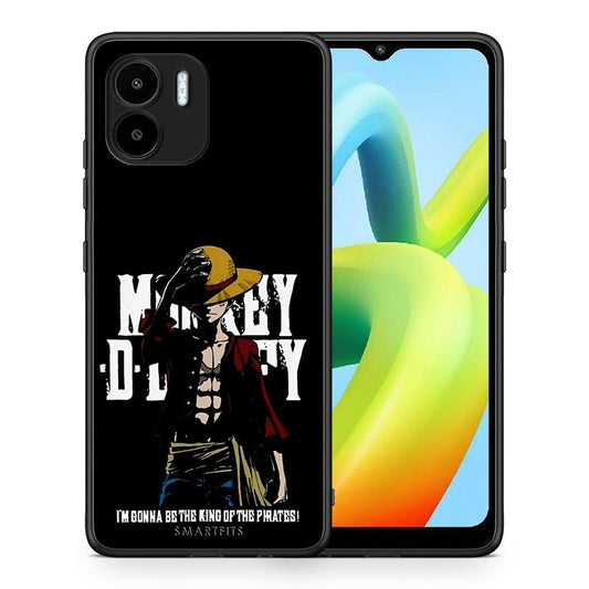 Θήκη Xiaomi Redmi A1 / A2 Pirate King από τη Smartfits με σχέδιο στο πίσω μέρος και μαύρο περίβλημα | Xiaomi Redmi A1 / A2 Pirate King Case with Colorful Back and Black Bezels