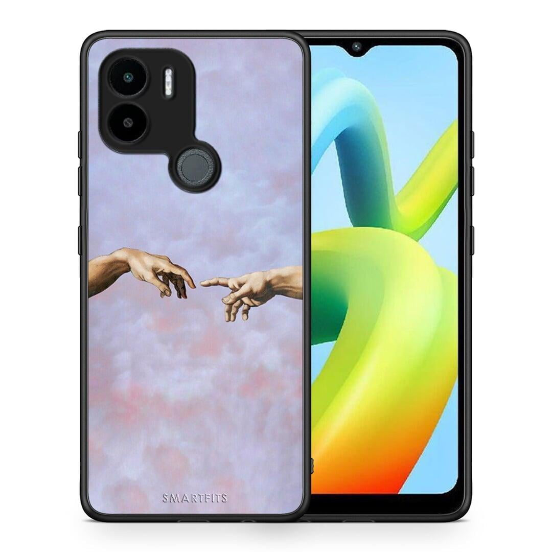 Θήκη Xiaomi Redmi A1+ / A2+ Adam Hand από τη Smartfits με σχέδιο στο πίσω μέρος και μαύρο περίβλημα | Xiaomi Redmi A1+ / A2+ Adam Hand Case with Colorful Back and Black Bezels