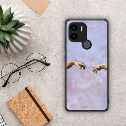 Θήκη Xiaomi Redmi A1+ / A2+ Adam Hand από τη Smartfits με σχέδιο στο πίσω μέρος και μαύρο περίβλημα | Xiaomi Redmi A1+ / A2+ Adam Hand Case with Colorful Back and Black Bezels