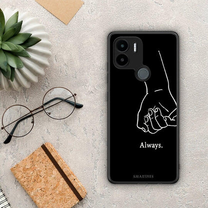 Θήκη Xiaomi Redmi A1+ / A2+ Always & Forever 1 από τη Smartfits με σχέδιο στο πίσω μέρος και μαύρο περίβλημα | Xiaomi Redmi A1+ / A2+ Always & Forever 1 Case with Colorful Back and Black Bezels