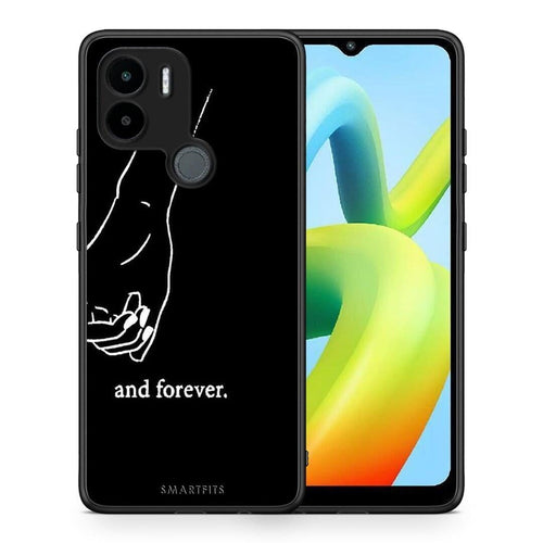 Θήκη Xiaomi Redmi A1+ / A2+ Always & Forever 2 από τη Smartfits με σχέδιο στο πίσω μέρος και μαύρο περίβλημα | Xiaomi Redmi A1+ / A2+ Always & Forever 2 Case with Colorful Back and Black Bezels