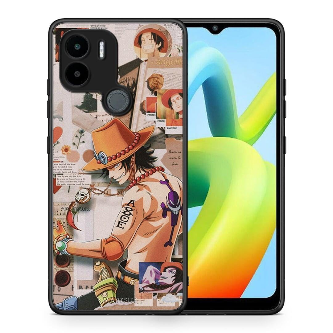 Θήκη Xiaomi Redmi A1+ / A2+ Anime Collage από τη Smartfits με σχέδιο στο πίσω μέρος και μαύρο περίβλημα | Xiaomi Redmi A1+ / A2+ Anime Collage Case with Colorful Back and Black Bezels
