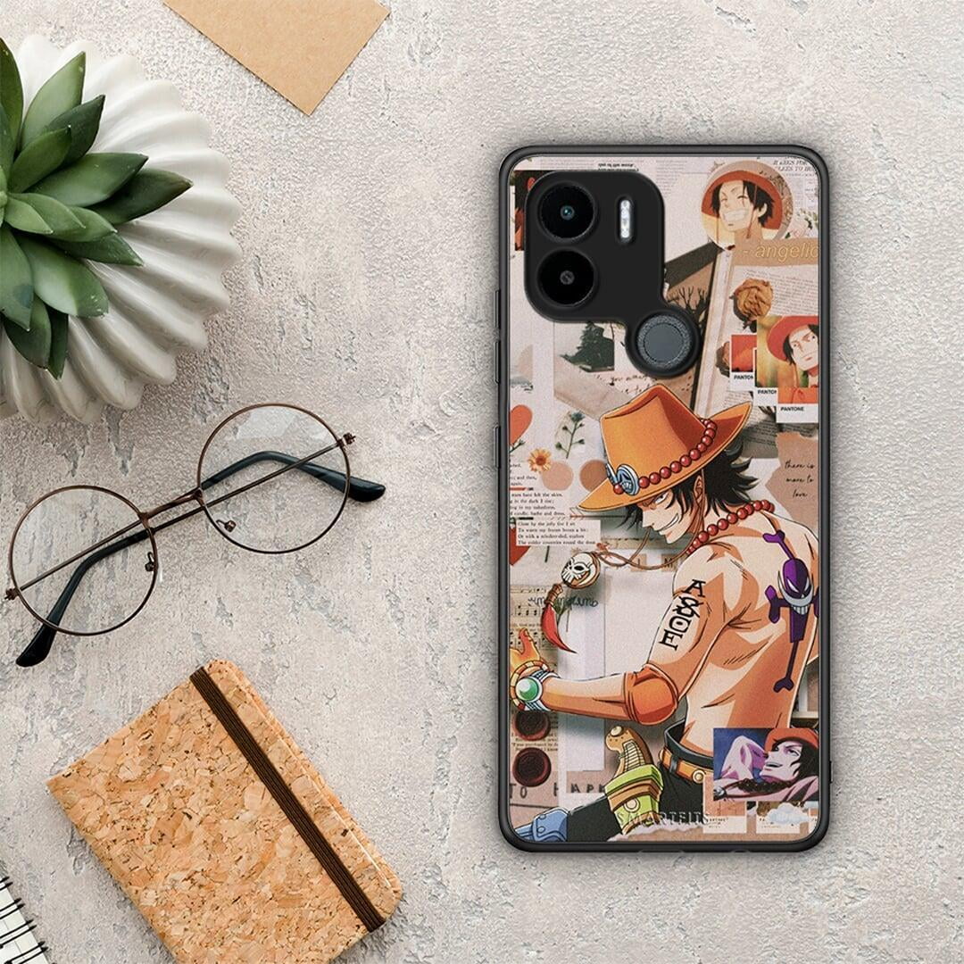 Θήκη Xiaomi Redmi A1+ / A2+ Anime Collage από τη Smartfits με σχέδιο στο πίσω μέρος και μαύρο περίβλημα | Xiaomi Redmi A1+ / A2+ Anime Collage Case with Colorful Back and Black Bezels