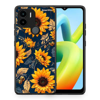 Thumbnail for Θήκη Xiaomi Redmi A1+ / A2+ Autumn Sunflowers από τη Smartfits με σχέδιο στο πίσω μέρος και μαύρο περίβλημα | Xiaomi Redmi A1+ / A2+ Autumn Sunflowers Case with Colorful Back and Black Bezels