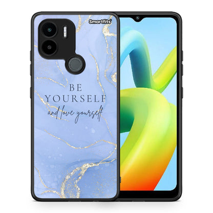 Θήκη Xiaomi Redmi A1+ / A2+ Be Yourself από τη Smartfits με σχέδιο στο πίσω μέρος και μαύρο περίβλημα | Xiaomi Redmi A1+ / A2+ Be Yourself Case with Colorful Back and Black Bezels