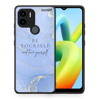 Thumbnail for Θήκη Xiaomi Redmi A1+ / A2+ Be Yourself από τη Smartfits με σχέδιο στο πίσω μέρος και μαύρο περίβλημα | Xiaomi Redmi A1+ / A2+ Be Yourself Case with Colorful Back and Black Bezels