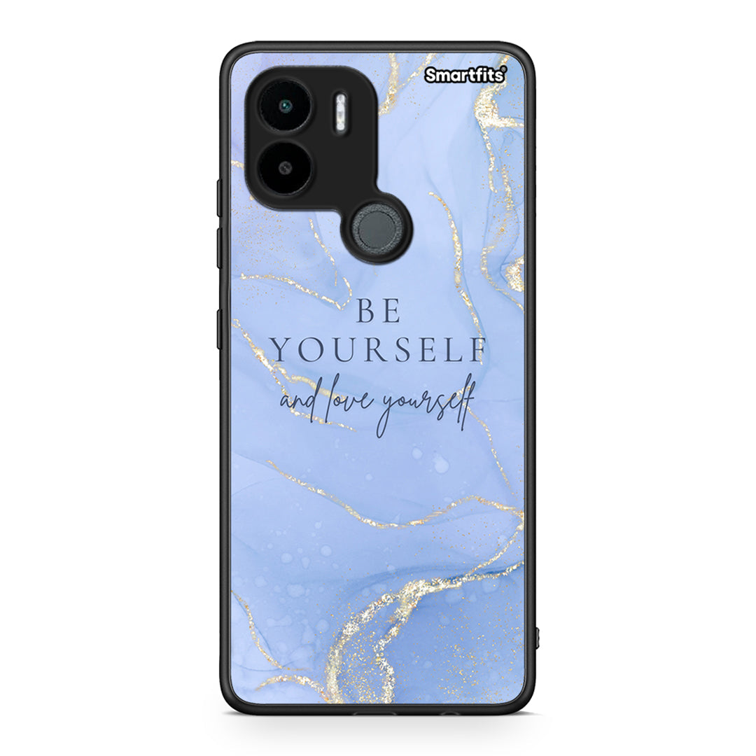 Θήκη Xiaomi Redmi A1+ / A2+ Be Yourself από τη Smartfits με σχέδιο στο πίσω μέρος και μαύρο περίβλημα | Xiaomi Redmi A1+ / A2+ Be Yourself Case with Colorful Back and Black Bezels