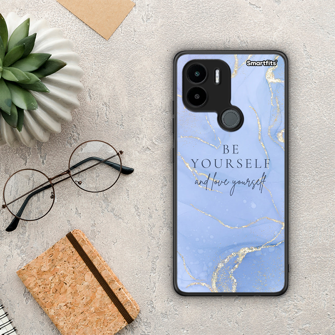 Θήκη Xiaomi Redmi A1+ / A2+ Be Yourself από τη Smartfits με σχέδιο στο πίσω μέρος και μαύρο περίβλημα | Xiaomi Redmi A1+ / A2+ Be Yourself Case with Colorful Back and Black Bezels