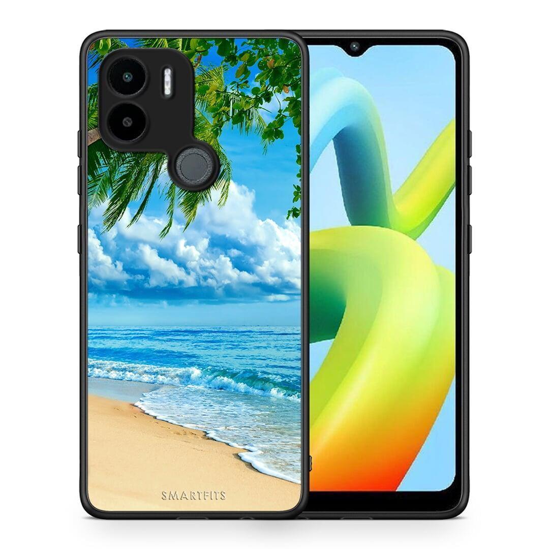 Θήκη Xiaomi Redmi A1+ / A2+ Beautiful Beach από τη Smartfits με σχέδιο στο πίσω μέρος και μαύρο περίβλημα | Xiaomi Redmi A1+ / A2+ Beautiful Beach Case with Colorful Back and Black Bezels
