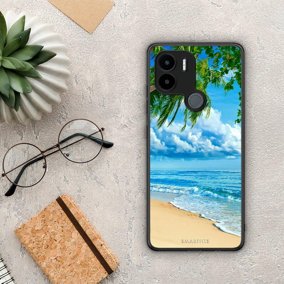 Θήκη Xiaomi Redmi A1+ / A2+ Beautiful Beach από τη Smartfits με σχέδιο στο πίσω μέρος και μαύρο περίβλημα | Xiaomi Redmi A1+ / A2+ Beautiful Beach Case with Colorful Back and Black Bezels