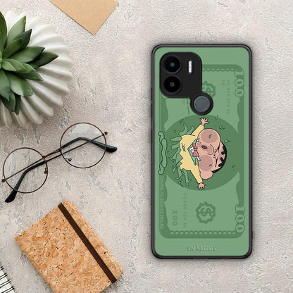 Θήκη Xiaomi Redmi A1+ / A2+ Big Money από τη Smartfits με σχέδιο στο πίσω μέρος και μαύρο περίβλημα | Xiaomi Redmi A1+ / A2+ Big Money Case with Colorful Back and Black Bezels