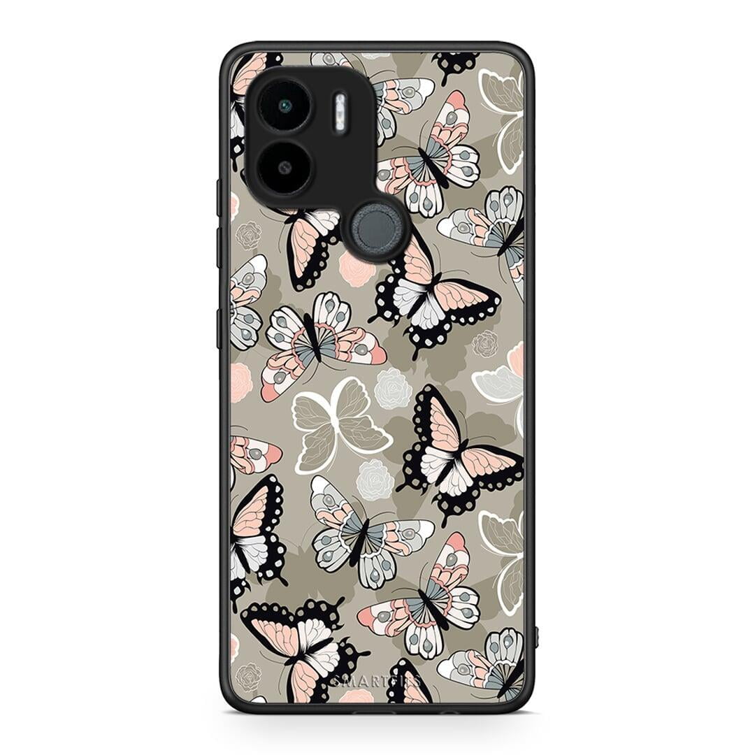 Θήκη Xiaomi Redmi A1+ / A2+ Boho Butterflies από τη Smartfits με σχέδιο στο πίσω μέρος και μαύρο περίβλημα | Xiaomi Redmi A1+ / A2+ Boho Butterflies Case with Colorful Back and Black Bezels