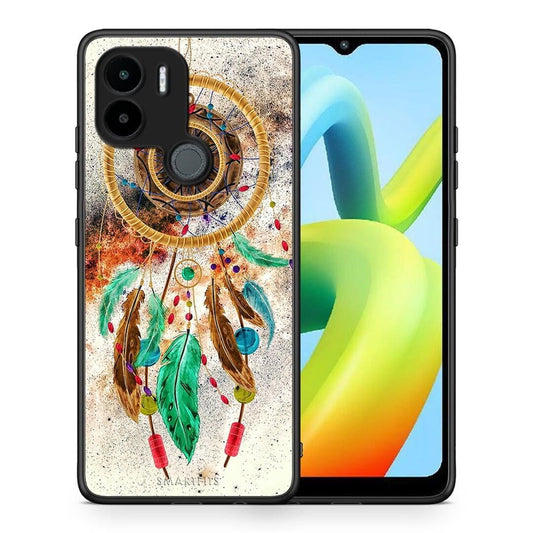 Θήκη Xiaomi Redmi A1+ / A2+ Boho DreamCatcher από τη Smartfits με σχέδιο στο πίσω μέρος και μαύρο περίβλημα | Xiaomi Redmi A1+ / A2+ Boho DreamCatcher Case with Colorful Back and Black Bezels