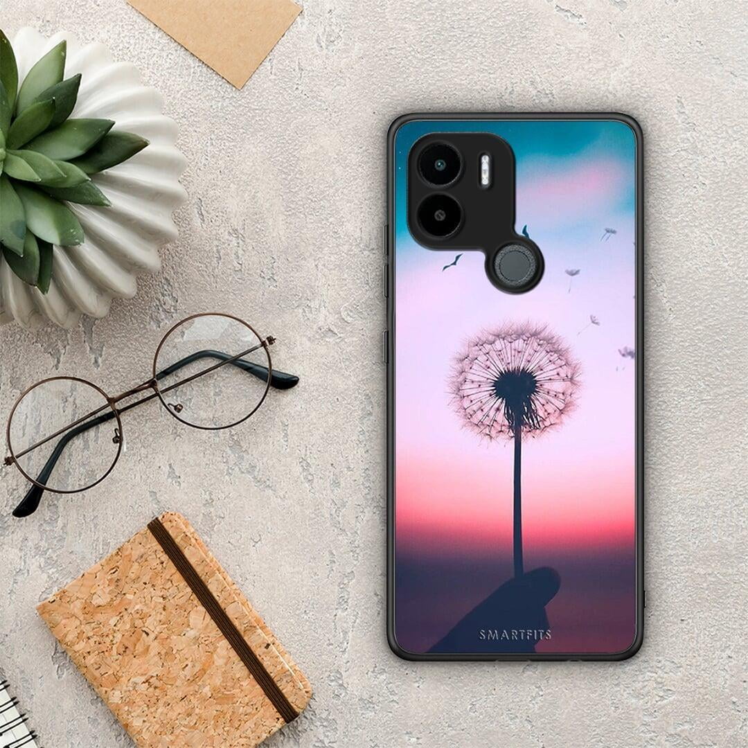 Θήκη Xiaomi Redmi A1+ / A2+ Boho Wish από τη Smartfits με σχέδιο στο πίσω μέρος και μαύρο περίβλημα | Xiaomi Redmi A1+ / A2+ Boho Wish Case with Colorful Back and Black Bezels