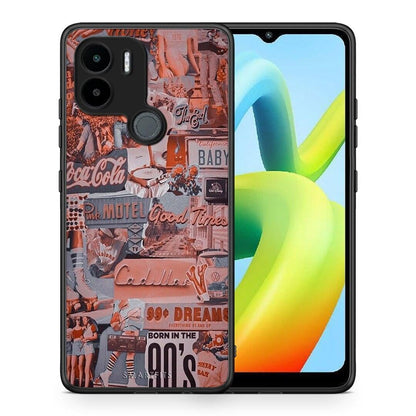 Θήκη Xiaomi Redmi A1+ / A2+ Born In 90s από τη Smartfits με σχέδιο στο πίσω μέρος και μαύρο περίβλημα | Xiaomi Redmi A1+ / A2+ Born In 90s Case with Colorful Back and Black Bezels
