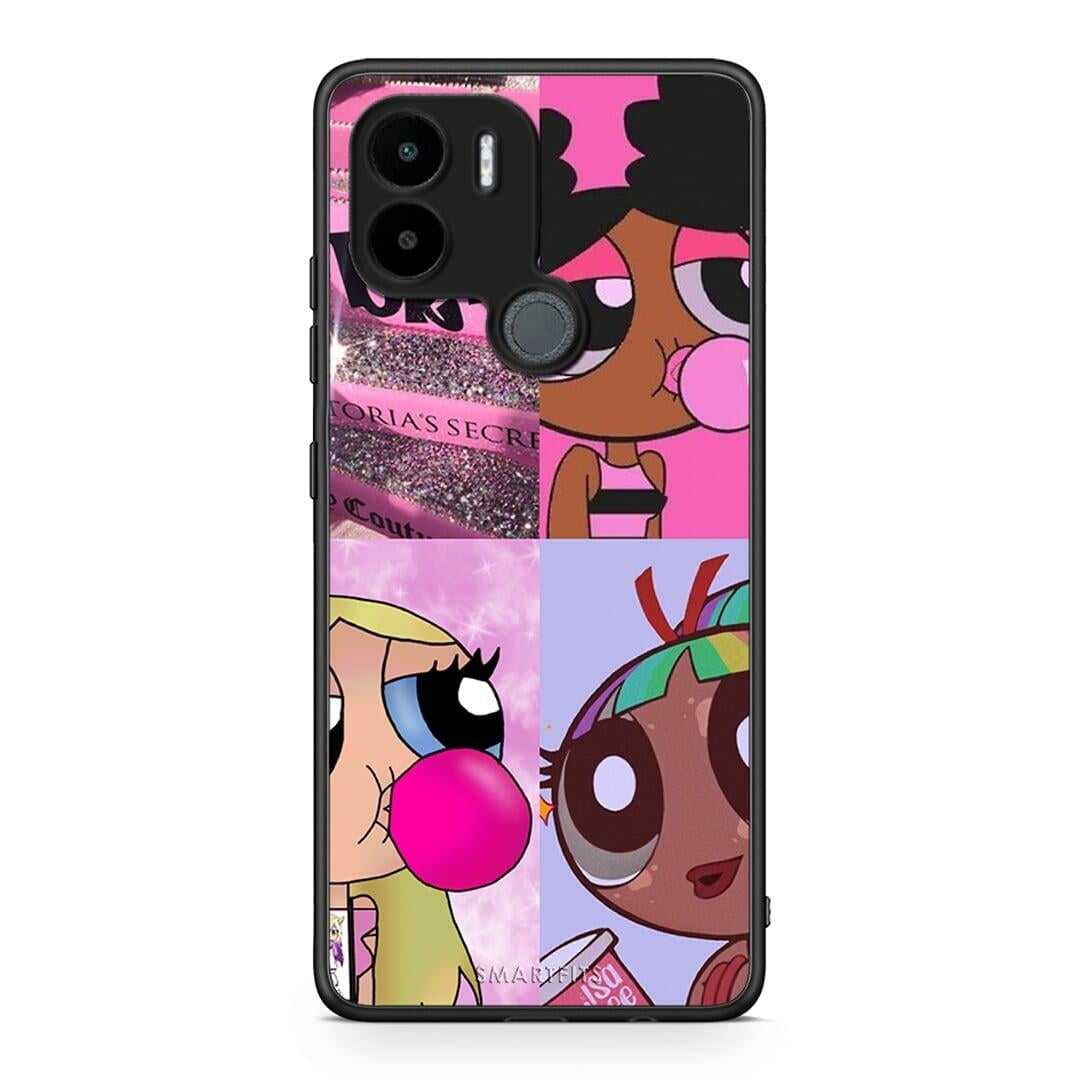 Θήκη Xiaomi Redmi A1+ / A2+ Bubble Girls από τη Smartfits με σχέδιο στο πίσω μέρος και μαύρο περίβλημα | Xiaomi Redmi A1+ / A2+ Bubble Girls Case with Colorful Back and Black Bezels