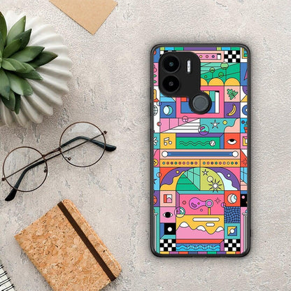 Θήκη Xiaomi Redmi A1+ / A2+ Bubbles Soap από τη Smartfits με σχέδιο στο πίσω μέρος και μαύρο περίβλημα | Xiaomi Redmi A1+ / A2+ Bubbles Soap Case with Colorful Back and Black Bezels